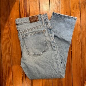 Madewell Light Wash Straight-Leg Jeans
